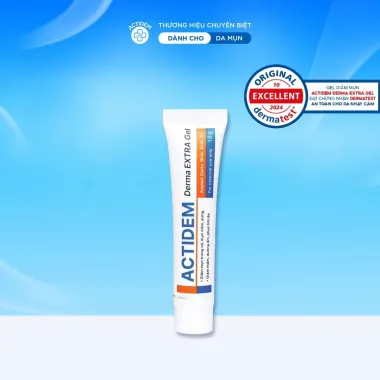 Gel giảm mụn mờ thâm Actidem Derma Extra Gel 18gram