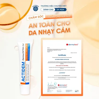 Gel giảm mụn mờ thâm Actidem Derma Extra Gel 18gram