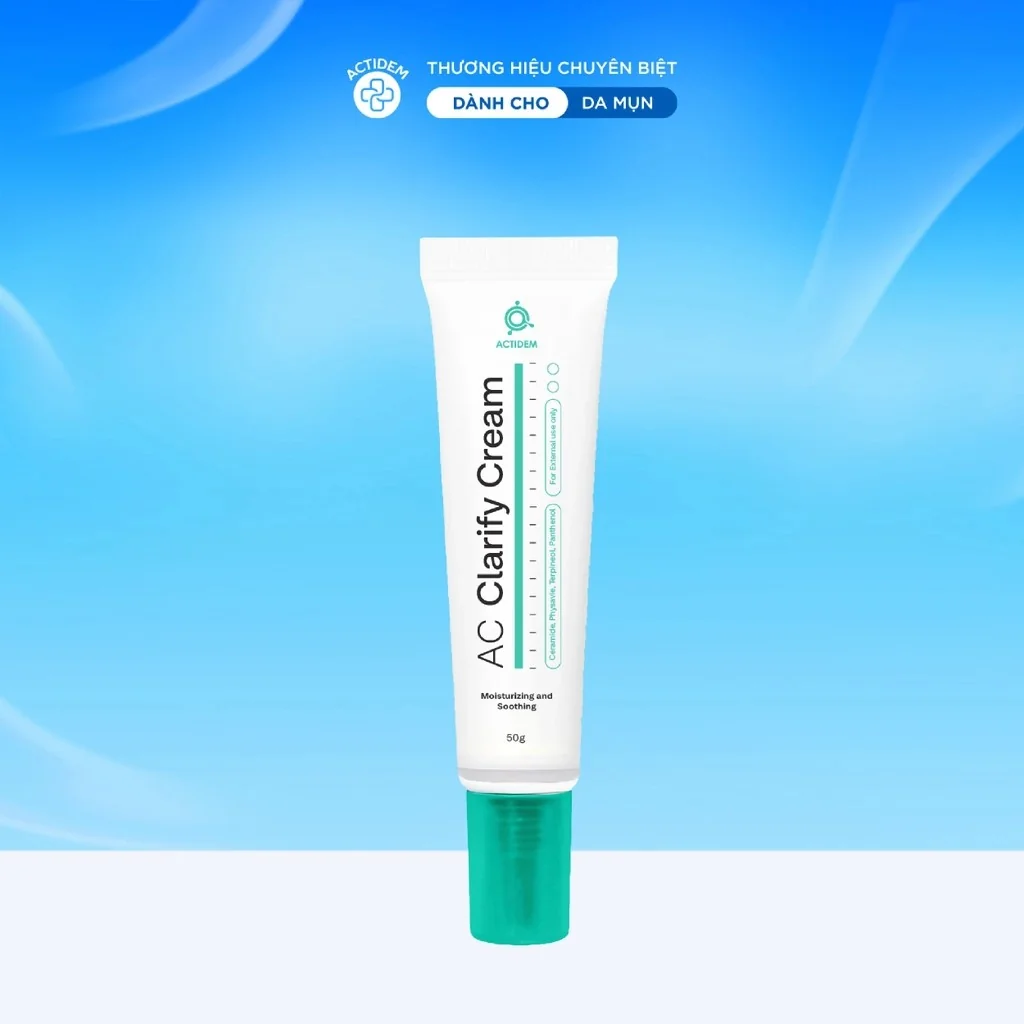 Kem dưỡng hỗ trợ làm dịu da mụn Actidem AC Clarify Cream 50g