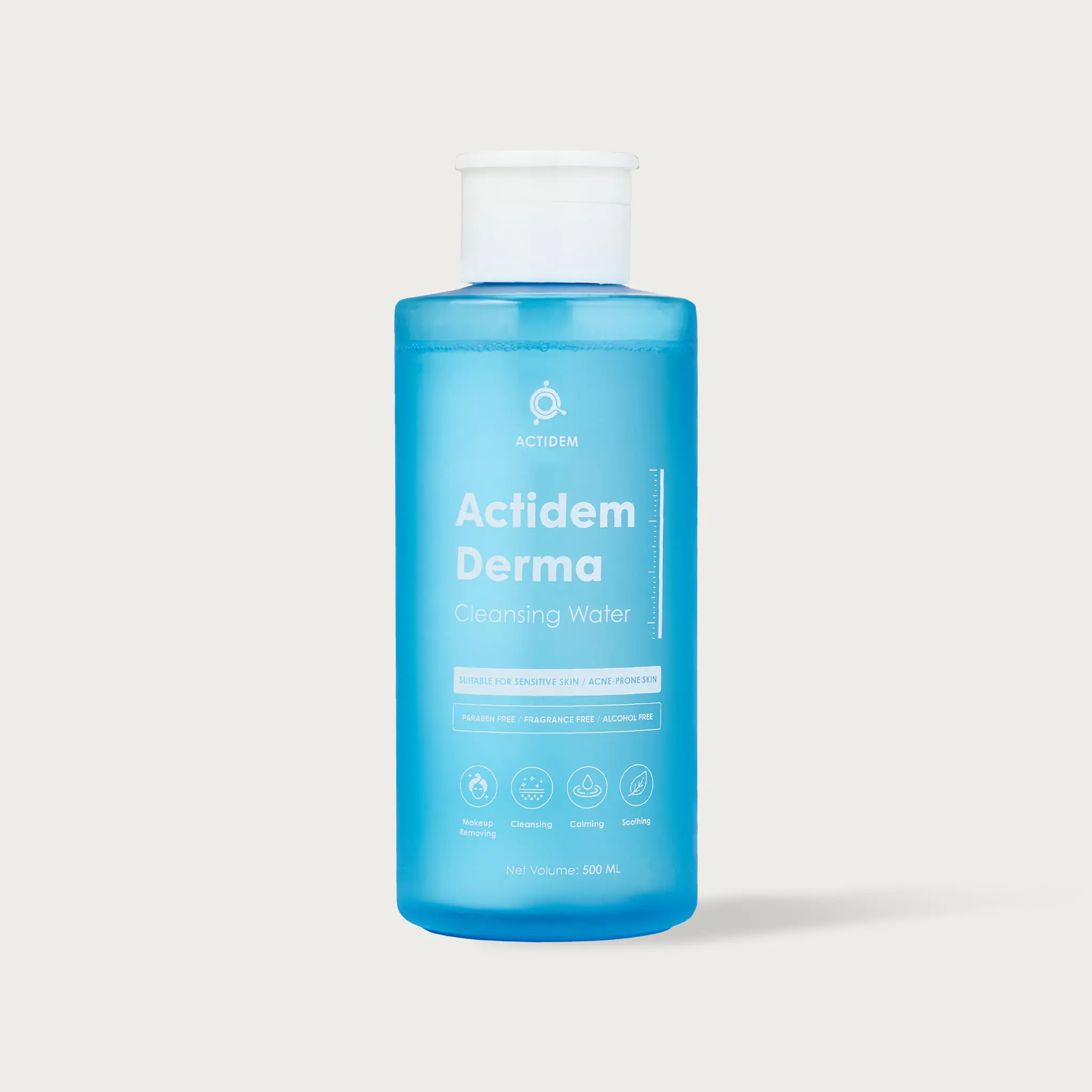 Tẩy trang Actidem Derma Cleansing Water cho da mụn, nhạy cảm 500ml